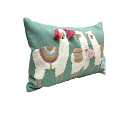 Poduszka dekoracyjna Lamy 30x50cm Miętowa